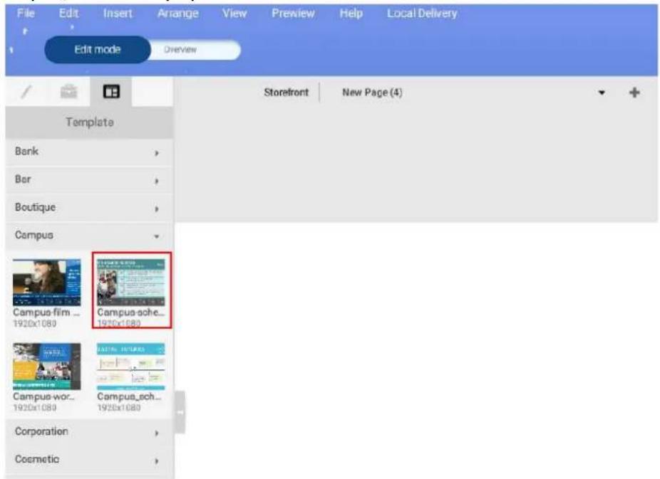 BENQ PL490 - Creating content from Designed Templates - 3