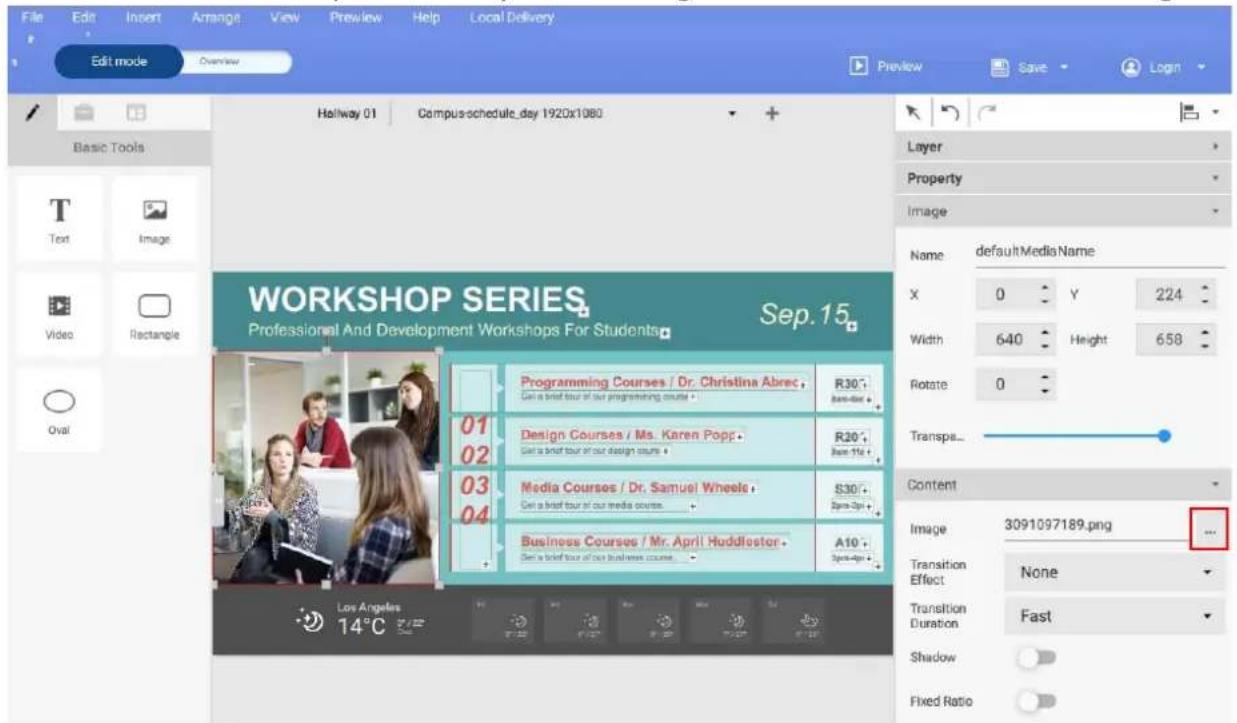 BENQ PL490 - Creating content from Designed Templates - 5