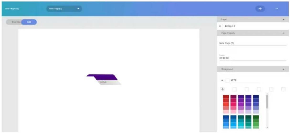 BENQ PL490 - Add an image from Local File for the first page. - 2