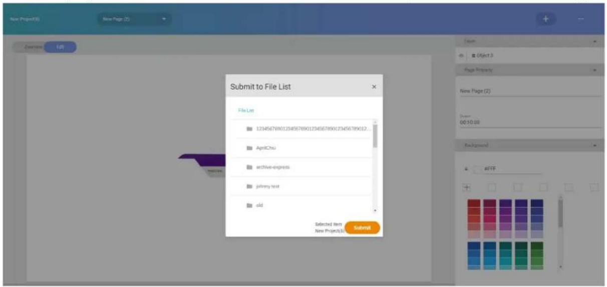 BENQ PL490 - Add an image from Local File for the first page. - 3