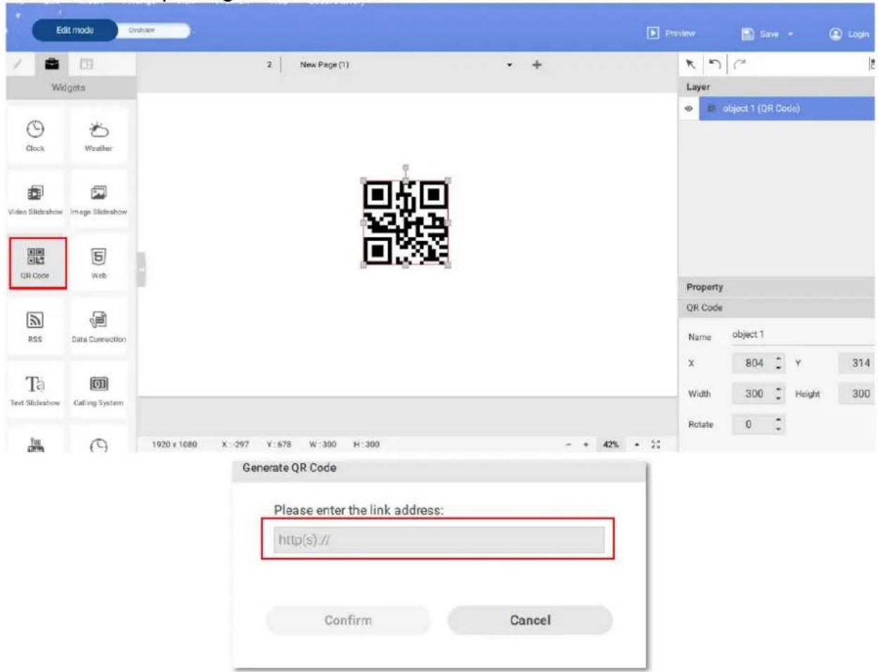 BENQ PL490 - Generating a QR Code - 1