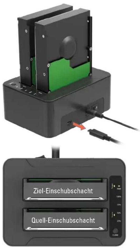 Sharkoon QuickPort Duo - Standalone-Clone-Funktion - 1