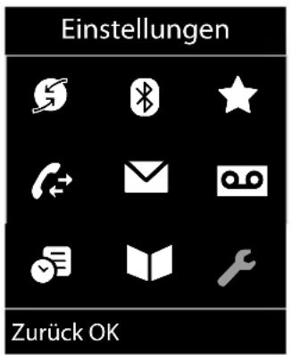 Einstellungen Zurück OK