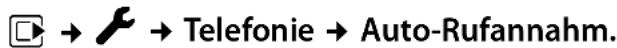 GIGASET S810H - Rufannahme ein-/ausschalten - 1