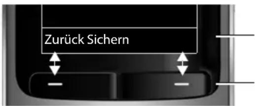 Zurück Sichern