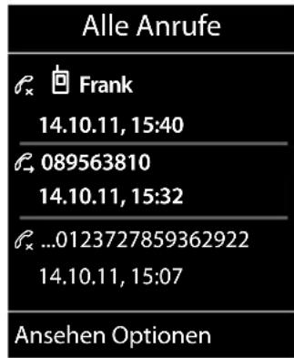 Alle Anrufe f_x ✓ Frank 14.10.11, 15:40 f_ 089563810 14.10.11, 15:32 f_x ...0123727859362922 14.10.11, 15:07 Ansehen Optionen