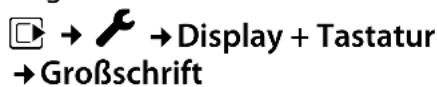 GIGASET S810H - Großschrift einstellen - 1