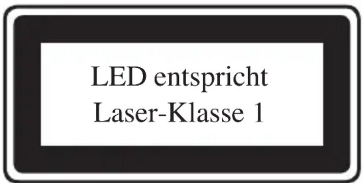 LED entspricht Laser-Klasse 1