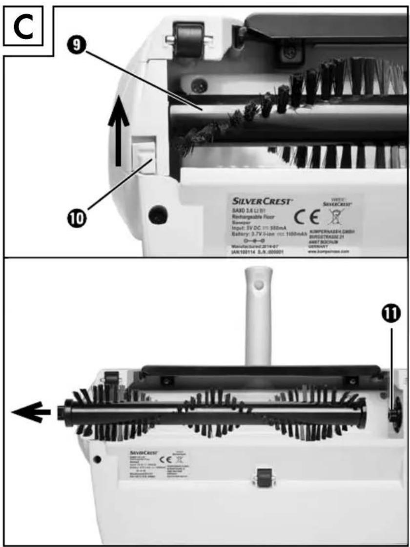 C 9 10 SILVERCREST® SA30 3.6 L1.01 Rechargeable Floor Sensor Input: 5V DC @ 500mA Battery: 3.7V Si-ion @ 100mAh KIMPERMAZEN GMBH BRIGUTRASSIE 21 AMET ROCKUN SAN100114 B.K.005001 www.kongpalmass.com 11 SILVERCREST® SALO 3.6 L1.01 Rechargeable Floor Sensor Input: 5V DC @ 500mA Battery: 3.7V Si-ion @ 100mAh KIMPERMAZEN GMBH BRIGUTRASSIE 21 AMET ROCKUN SAN100114 B.K.005001 www.kongpalmass.com