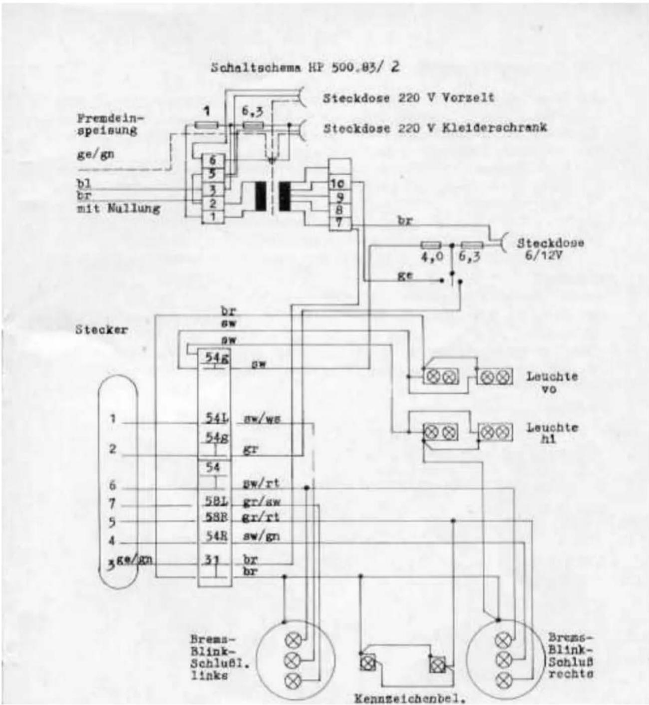 QEK Junior HP 500.83/2 - Glühlampenbestückung 12 V - 1