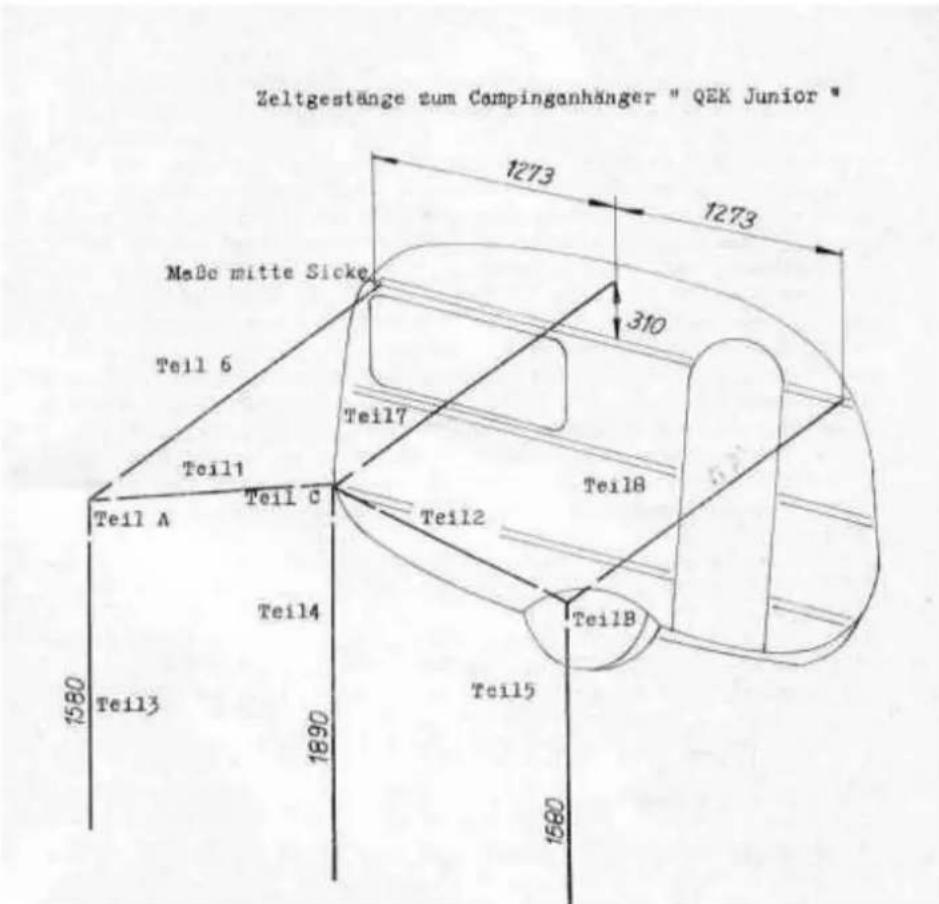 QEK Junior HP 500.83/2 - Vorzeltaufbauanleitung - 1