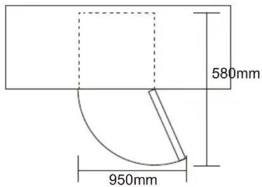 Exquisit GS80-4A++ - Benodigde ruimte - 1