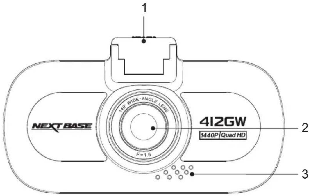 Nextbase 412G - CAMERA - PARTS & CONTROLS - 1