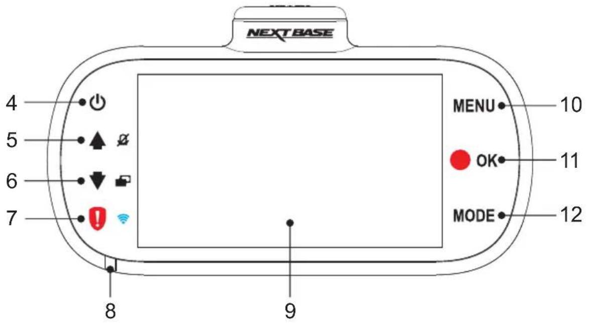Nextbase 412G - CAMERA - PARTS & CONTROLS (CONTD.) - 1