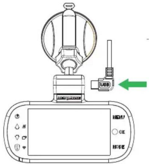 Nextbase 412G - Connect car power cable - 1