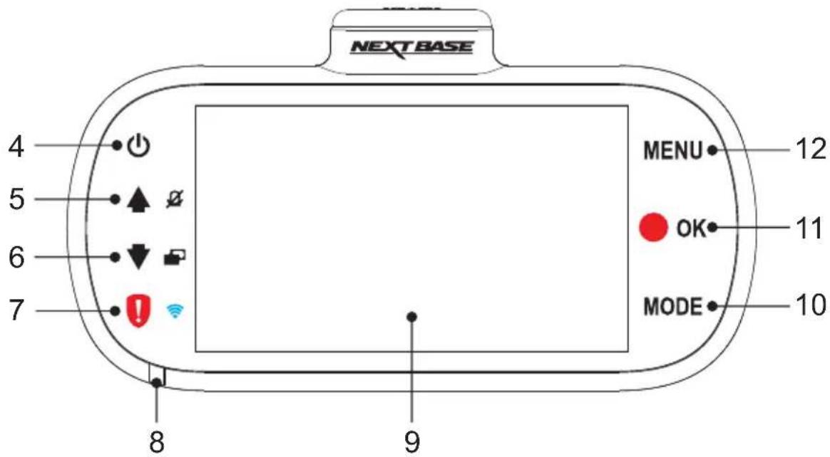 Nextbase 412G - CAMERA - PARTS & CONTROLS (CONTD.) - 1