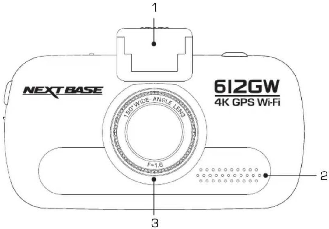 Nextbase 612G - CAMERA - PARTS & CONTROLS - 1
