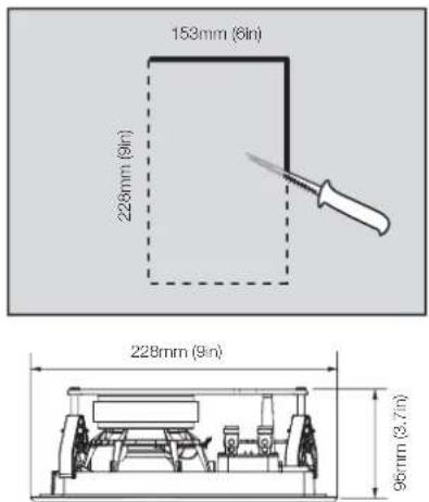 BOWERS & WILKINS CWM664 - Model Aperture Height Aperture Width - 1