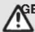 GARDENA PowerCut Li-40/60 - Heckenschere starten [ Abb. 08/04]: - 1