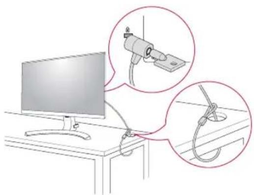 LG 27MP89HM - Using the Kensington security system - 1