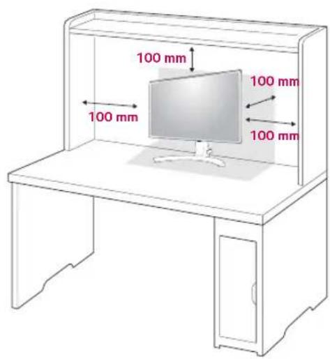 LG 27MP89HM - Mounting on a table - 1
