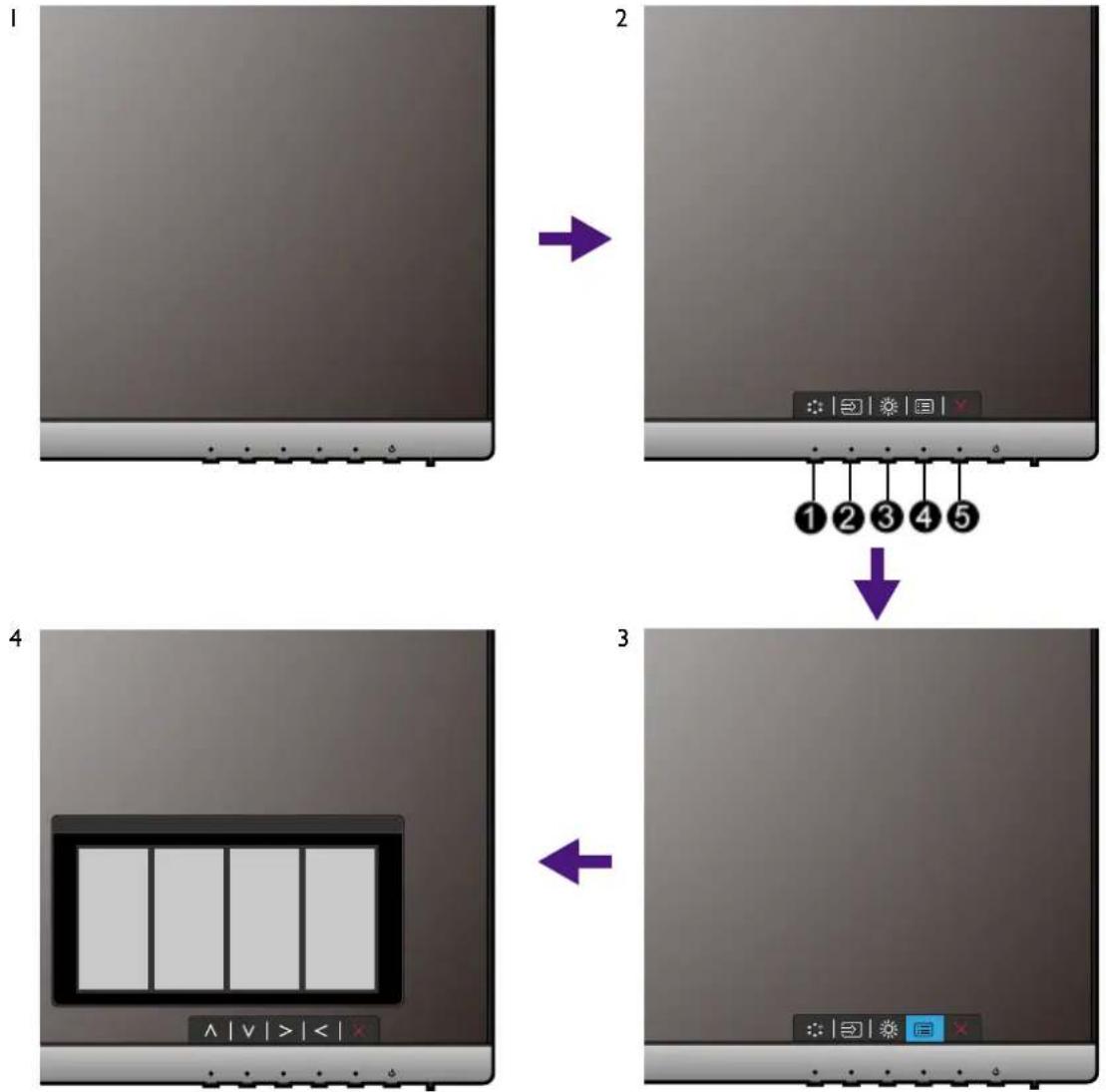 BENQ PD2500Q - Grundlegende Menübedienung - 1