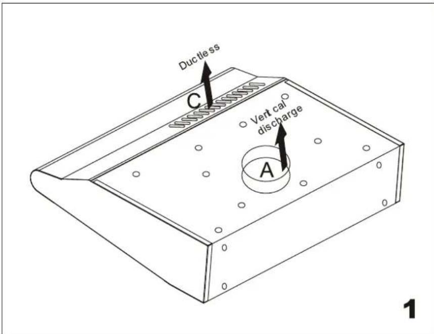 Exquisit UBH20MI - Selection of Venting Direction - 1