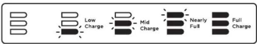 Low Charge Mid Charge Nearly Full Full Charge
