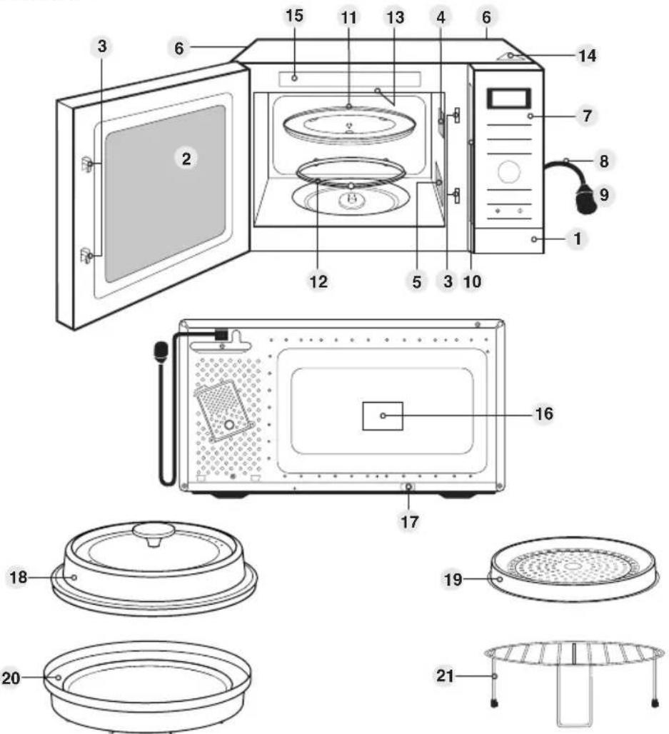 PANASONIC NN-GD35HBGTG - Grillrost - 1