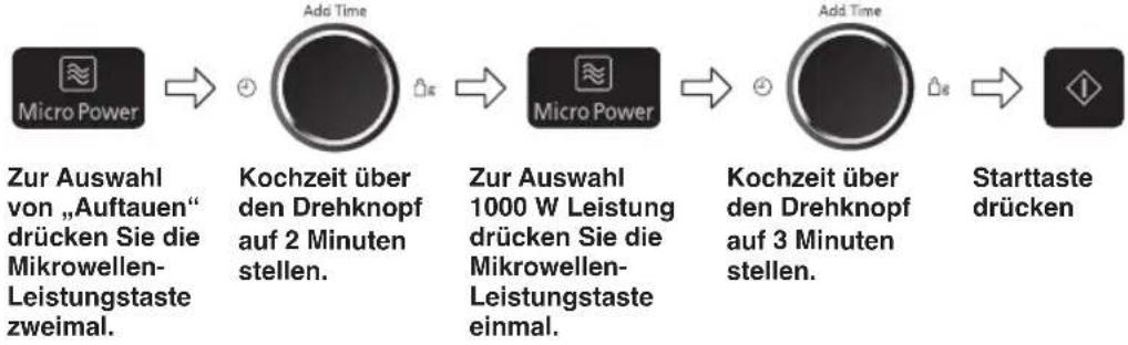 PANASONIC NN-GD35HBGTG - 2-Oder 3-stufiges Kochen Beispiel - 2