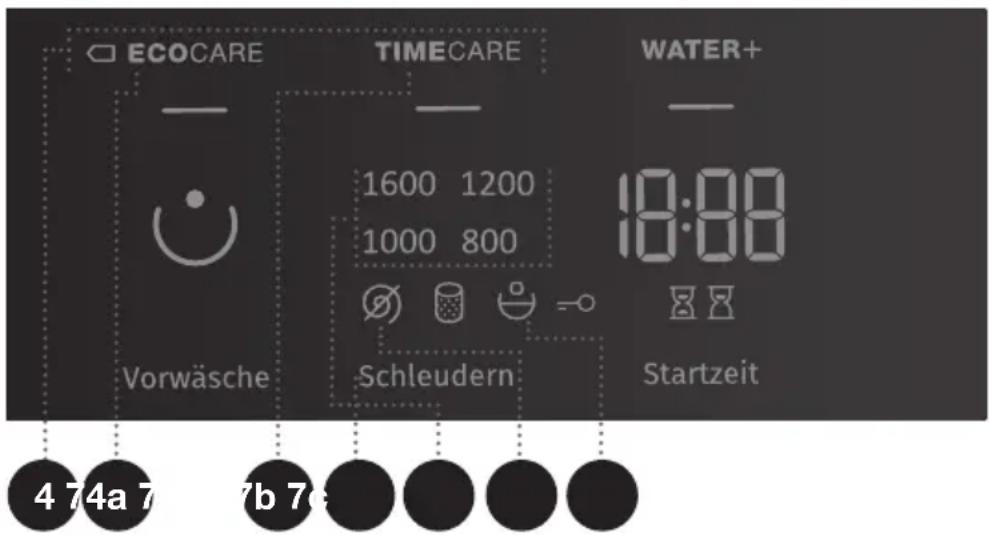 GORENJE WE843P - SCHRITT: AUSWAHL DER EINSTELLUNGEN - 1