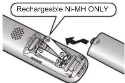 PANASONIC KX-TG6820 - Battery installation - 2