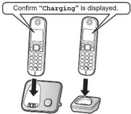 PANASONIC KX-TG6820 - Battery charging - 1