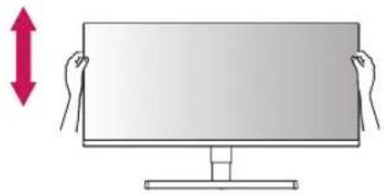 LG 27UK850 - Adjusting the Stand Height - 1