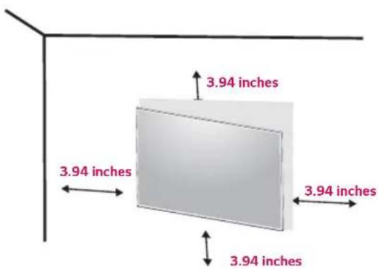 LG 27UK850 - Installing to a wall - 1