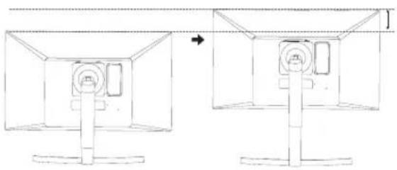 LG 27UK850 - Adjusting the Stand Height - 2