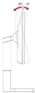 LG 27UK850 - Adjusting the angle - 1