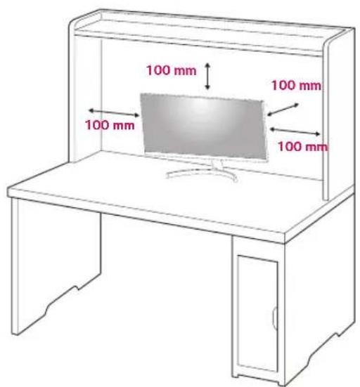 LG 27UK600 - Installing onto a table - 2
