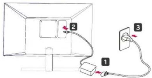 LG 27UK600 - Installing onto a table - 4