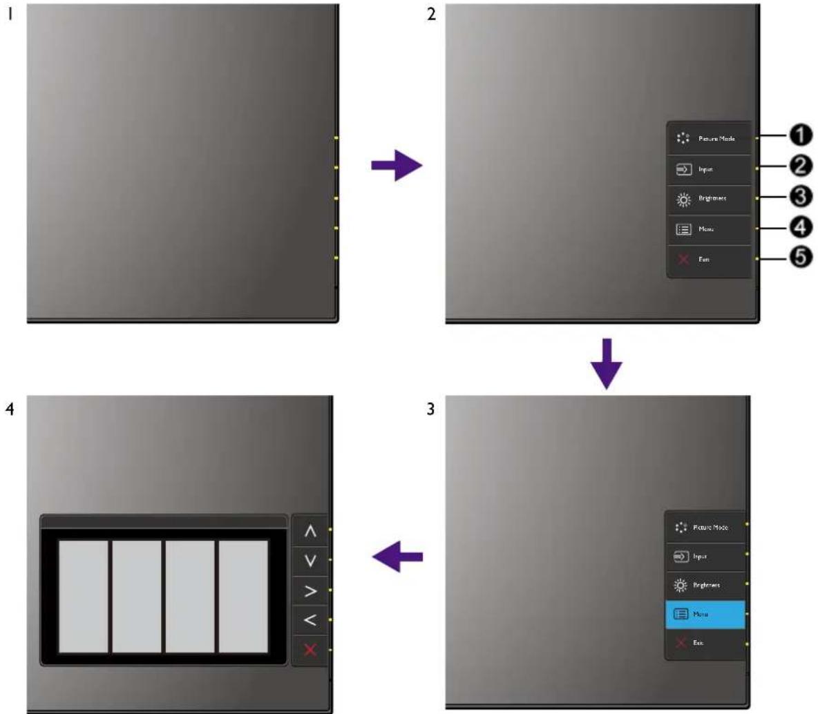 BENQ PD2710QC - Basic menu operation - 1