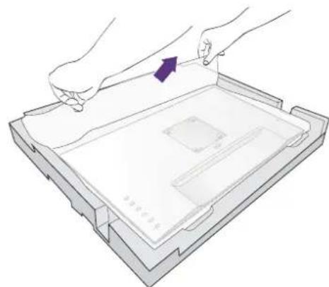 BENQ PD2710QC - Attach the monitor base. - 3