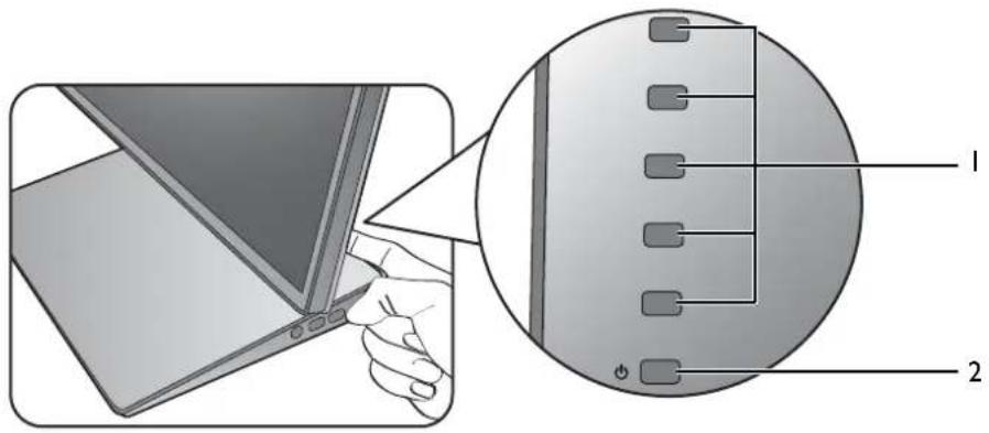 BENQ PD2710QC - The control panel - 1