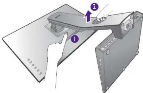 BENQ PD2710QC - Remove the monitor stand. - 2
