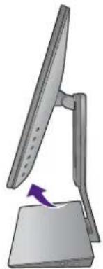 BENQ PD2710QC - Fully extend the monitor and tilt it. - 3
