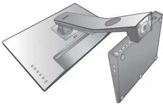 BENQ PD2710QC - Attach the monitor base. - 9