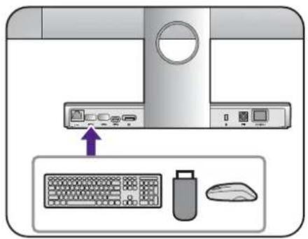 BENQ PD2710QC - Connect the power cable. - 1
