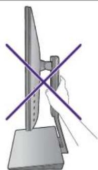 BENQ PD2710QC - Adjusting the monitor height - 4