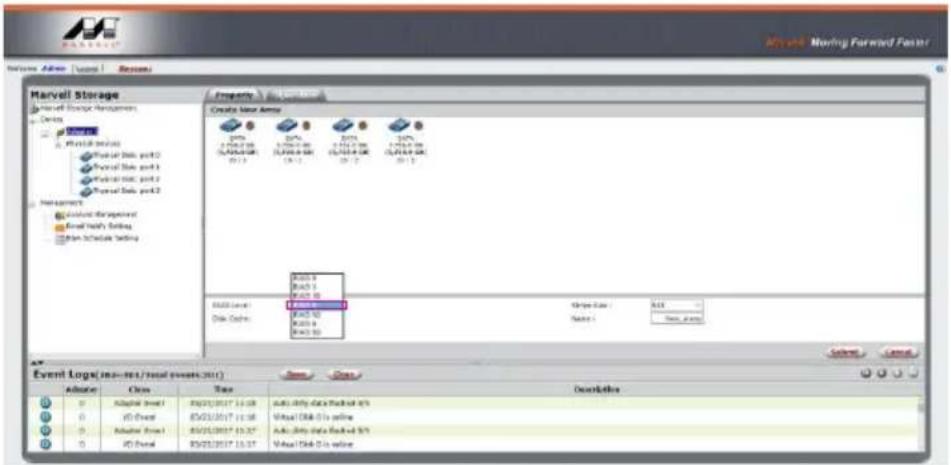 Raidon GR8680-TB3 - Select【RAID 5】(or other RAID). - 1