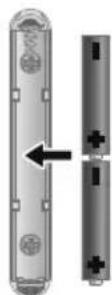 OLYMPIA 6104 - Inserting the Batteries - 1