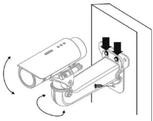 Brickcom OB-300NP Star - Wall Installation Using the Optional Bracket - 6